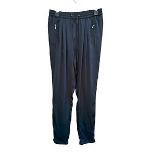 PAIGE Womens Black Drawstring Waist Zipper Pocket Casual‎ Jogger Pants